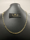 Corrente Meia Cana - 4,5mm (Banhado a Ouro 18K)