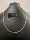 Corrente Piastrine - 3mm (Banhado a Ouro 18K)