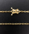 Corrente e Pulseira Tijolinho 1,8mm + Pingente Nossa Senhora do Carmo Redondo (Banhado a Ouro 18K)