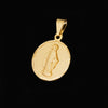 Corrente e Pulseira Tijolinho 1,8mm + Pingente Nossa Senhora do Carmo Redondo (Banhado a Ouro 18K)