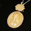 Pingente Redondo Cristo (Banhado a Ouro 18K)