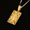Pingente Cristo Retangular P (Banhado a Ouro 18K)