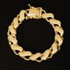 Corrente e Pulseira Friso S 12mm (Banhado A Ouro 18K)