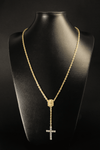 Terço Mão Rezando (Banhado a Ouro 18K)