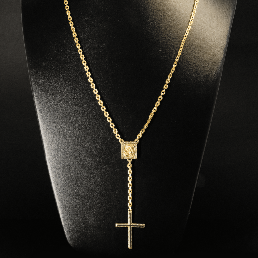 Terço São Jorge (Banhado a Ouro 18K)
